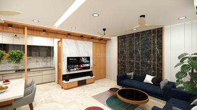 Living Room Image of 2550 Sq.ft 3 BHK Apartment / Flat for rent in Vinayak Courtyard , PDPU Road Gandhinagar for Rs. 49000