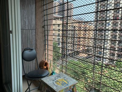 Balcony Image of 550 Sq.ft 1 BHK Apartment / Flat for rent in Cosmos Orchid, Kasarvadavali Thane for Rs. 28000