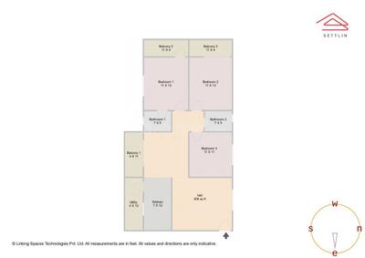Image of 1522 Sq.ft 3 BHK Apartment / Flat for sale in Sapthagiri Gokulam by Sapthagiri Shelters, K R Puram, Bengaluru for Rs. 12900000