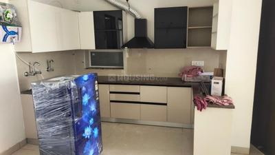 Kitchen Image of 1738 Sq.ft 3 BHK Apartment / Flat for rent in Green Valley Residencia, Gazipur Zirakpur for Rs. 36000