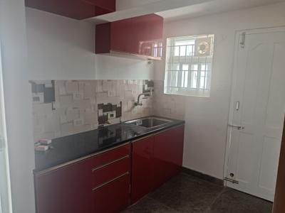 Kitchen Image of 1029 Sq.ft 2 BHK Builder Floor for rent in Sahakara Nagar Bengaluru for Rs. 32000