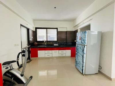 Kitchen Image of 1574 Sq.ft 3 BHK Apartment / Flat for rent in Shripad Residency, Gota Ahmedabad for Rs. 27000