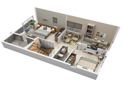 Image of 1580 Sq.ft 3 BHK Villa for sale in KWIC Kolkata West Heights, Kona, Howrah for Rs. 9900000