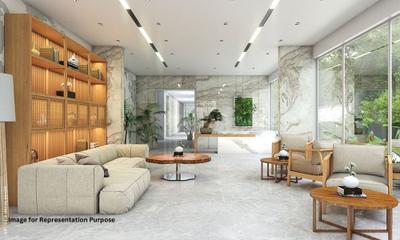 Hall Image of 1200 Sq.ft 2 BHK Apartment / Flat for rent in Tharwanis Sky View, Kharghar Navi Mumbai for Rs. 50000