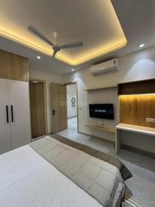 Bedroom Image of 750 Sq.ft 1 BHK Apartment / Flat for rent in Ramkrishna Apartments, Mansarovar Jaipur for Rs. 11000
