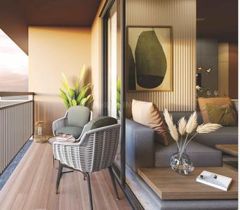 Balcony Image of 1760 Sq.ft 3 BHK Apartment / Flat for sale in South Bopal Ahmedabad for Rs. 8500000