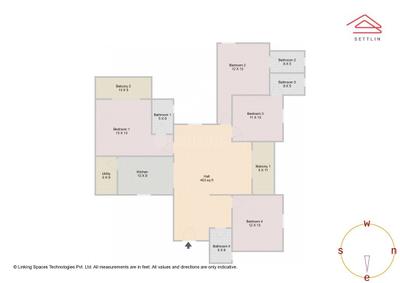Image of 2275 Sq.ft 4 BHK Apartment / Flat for sale in Begur Heights by Nilay Estates, Begur, Bengaluru for Rs. 30500000