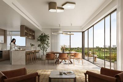 Living Room Image of 678 Sq.ft 1 BHK Apartment / Flat for sale in Emaar South Dubai for Rs. 28913917