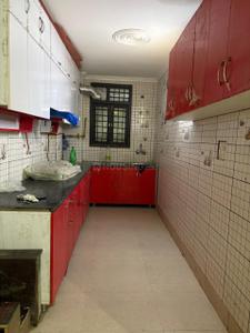 Kitchen Image of 1050 Sq.ft 3 BHK Independent House for rent in Rajpur New Delhi for Rs. 19000