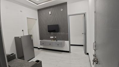 Living Room Image of 650 Sq.ft 1 BHK Apartment / Flat for rent in Kondapur Hyderabad for Rs. 27000