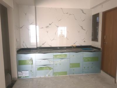 Kitchen Image of 1370 Sq.ft 3 BHK Apartment / Flat for rent in S S Swastik Sopan 1, Bhaijipura Gandhinagar for Rs. 33000