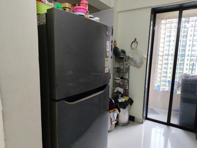Kitchen Image of 800 Sq.ft 1 BHK Apartment / Flat for rent in Raunak City, Kalyan West Kalyan for Rs. 17000