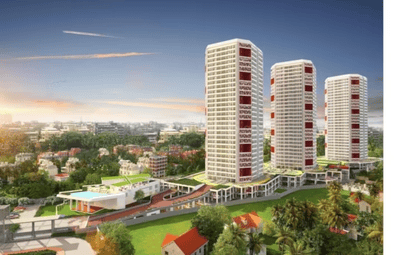 Image of 1224 Sq.ft 2 BHK Apartment / Flat for sale in Northern City Tower C, Attavar, Mangalore for Rs. 9000000