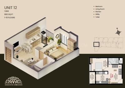 Image of 1315 Sq.ft 2 BHK Apartment / Flat for sale in Perambur, Chennai for Rs. 12000000
