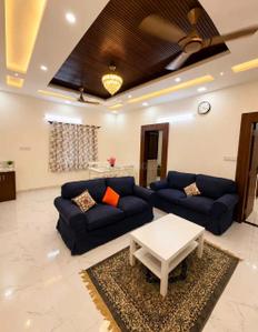 Hall Image of 1200 Sq.ft 3 BHK Apartment / Flat for rent in Thanisandra Bengaluru for Rs. 50000