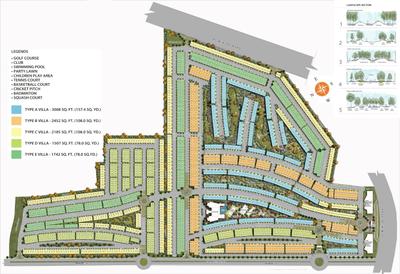 Image of 2185 Sq.ft 3 BHK Villa for sale in Paramount Golfforeste Villas, Surajpur, Greater Noida for Rs. 24500000