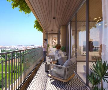Balcony Image of 1917 Sq.ft 3 BHK Apartment / Flat for sale in Grand Sikar Road Jaipur for Rs. 13419280