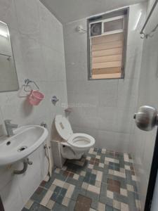 Bathroom Image of 1500 Sq.ft 3 BHK Apartment / Flat for rent in Proviso Sai Proviso Aashlesha, Kopar Khairane Navi Mumbai for Rs. 85000