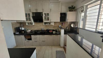 Kitchen Image of 1400 Sq.ft 3 BHK Apartment / Flat for rent in VTP Leonara A and D Building, Mahalunge Pune for Rs. 42000