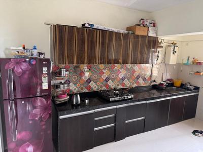 Kitchen Image of 661 Sq.ft 1 BHK Apartment / Flat for rent in Ram Society, Yerawada Pune for Rs. 24000