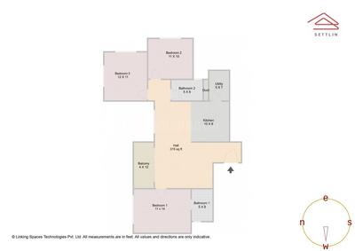 Image of 1371 Sq.ft 3 BHK Apartment / Flat for sale in Concorde Auriga by Concorde Housing Corporation Pvt. Ltd., Medahalli, Bengaluru for Rs. 17800000