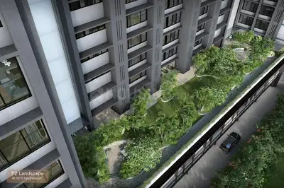 Balcony Image of 1420 Sq.ft 3 BHK Apartment / Flat for sale in Raheja Park West, Santacruz West Mumbai for Rs. 104000000