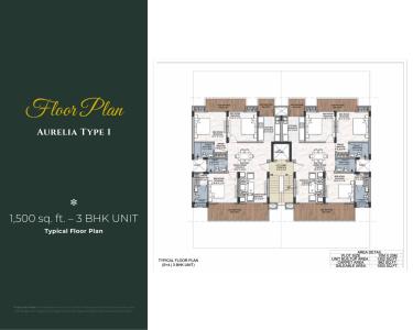 Floor Plan Image of 1600 Sq.ft 3.5 BHK Builder Floor for sale in Omaxe Metro City, Kalli Pashchim Lucknow for Rs. 12100000