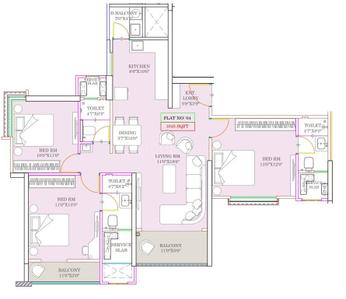 Image of 1118 Sq.ft 2 BHK Apartment / Flat for sale in Varma Infinity Evana, Punawale, Pune for Rs. 8800000