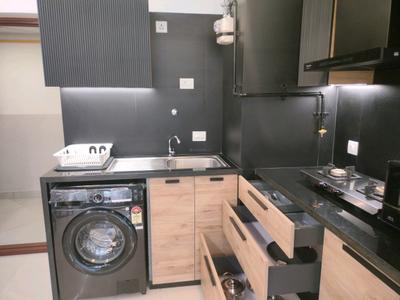 Kitchen Image of 560 Sq.ft 1 RK Apartment / Flat for rent in Brigade Cornerstone Utopia, Halasahalli Bengaluru for Rs. 40000