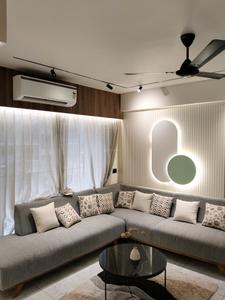 Living Room Image of 1750 Sq.ft 3 BHK Apartment / Flat for sale in Vishwanath Sarathya West, Shela Ahmedabad for Rs. 7175000
