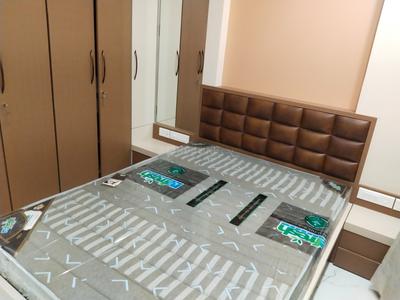 Bedroom Image of 785 Sq.ft 2 BHK Apartment / Flat for rent in Satyam Harmony, Kopar Khairane Navi Mumbai for Rs. 60000