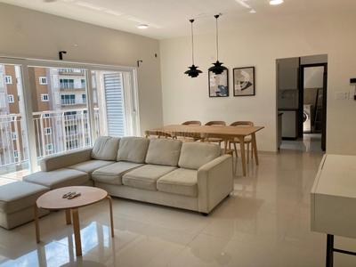 Hall Image of 1355 Sq.ft 2.5 BHK Apartment / Flat for rent in L And T Raintree Boulevard, Sahakara Nagar Bengaluru for Rs. 65000