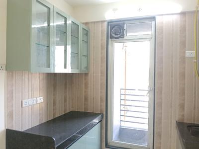 Kitchen Image of 985 Sq.ft 3 BHK Apartment / Flat for rent in Sheth Zuri, Thane West Thane for Rs. 55000
