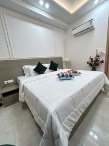 Bedroom Image of 750 Sq.ft 1 BHK Apartment / Flat for rent in Ramkrishna Apartments, Mansarovar Jaipur for Rs. 9000