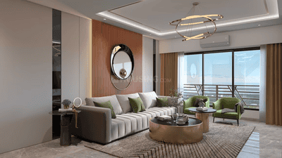 Living Room Image of 845 Sq.ft 2 BHK Apartment / Flat for sale in Hum Solaris, Kandivali West Mumbai for Rs. 18500000