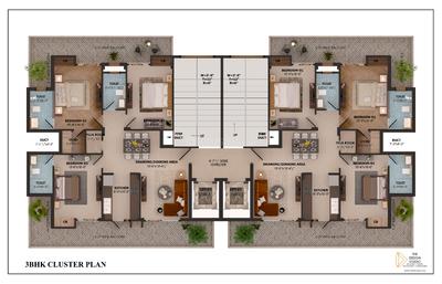 Image of 1915 Sq.ft 3 BHK Apartment / Flat for sale in Stellar Heights, Sanauli, Zirakpur for Rs. 11500000