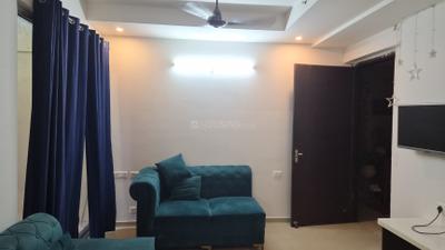 Living Room Image of 766 Sq.ft 2 BHK Apartment / Flat for rent in Prateek Grand City, Siddharth Vihar Ghaziabad for Rs. 31000