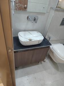 Bathroom Image of 1100 Sq.ft 1 BHK Builder Floor for rent in Sector 46 Gurgaon for Rs. 42000