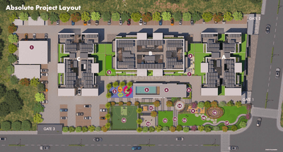 Image of 1580 Sq.ft 3 BHK Apartment / Flat for sale in Millennium Samriddhi, Punawale, Pune for Rs. 13200000