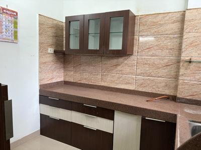 Kitchen Image of 700 Sq.ft 1 BHK Apartment / Flat for rent in Sukhwani Palms, Wagholi Pune for Rs. 15000