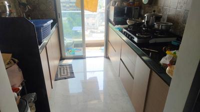 Kitchen Image of 725 Sq.ft 1 BHK Apartment / Flat for rent in Saket World Building Type C, Kalyan East Kalyan for Rs. 16000