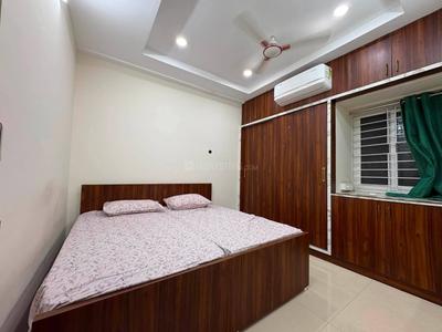 Bedroom Image of 815 Sq.ft 1 BHK Apartment / Flat for rent in Gachibowli Hyderabad for Rs. 27000