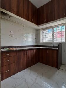 Kitchen Image of 750 Sq.ft 1 BHK Builder Floor for rent in Vijay Nagar Indore for Rs. 13500