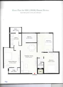 Image of 965 Sq.ft 3 BHK Apartment / Flat for sale in AG8 Aakriti Greens, Salaiya, Bhopal for Rs. 4900000