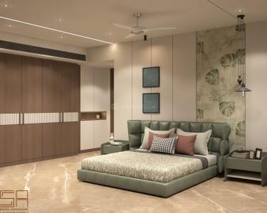 Bedroom Image of 5500 Sq.ft 4 BHK Apartment / Flat for rent in Venus Pashmina, Bodakdev Ahmedabad for Rs. 250000