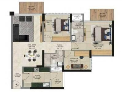Image of 1450 Sq.ft 2 BHK Apartment / Flat for sale in 9 PBR, Seawoods, Navi Mumbai for Rs. 36000000