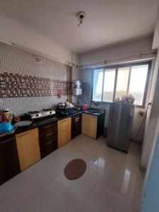 Kitchen Image of 810 Sq.ft 1.5 BHK Apartment / Flat for rent in Randesan Gandhinagar for Rs. 18000