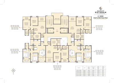 Image of 1089 Sq.ft 2 BHK Apartment / Flat for sale in Gulmohar Esteban, Mundhwa, Pune for Rs. 8000000