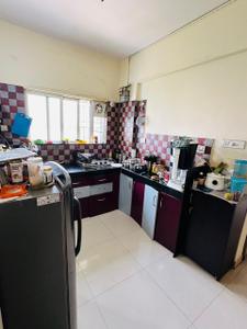 Kitchen Image of 960 Sq.ft 2 BHK Apartment / Flat for rent in Kumar Primavera B6, Wadgaon Sheri Pune for Rs. 34000