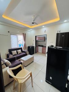Hall Image of 950 Sq.ft 1 BHK Apartment / Flat for rent in Koramangala Bengaluru for Rs. 32000